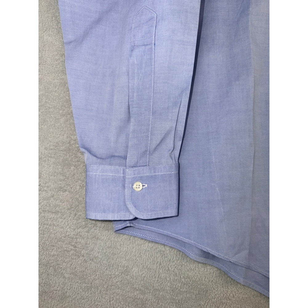 Brooks Brothers Mens 16.5X34 Light Blue Oxford Cloth Button Down Dress Shirt - Picture 4 of 6